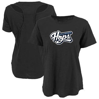 Women's Black Hillsboro Hops Cut It Out T-Shirt