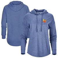 Women's Heather Navy Las Vegas Aviators Dream Fleece Tri-Blend Pullover Hoodie
