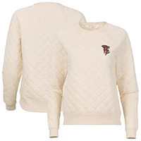 Women's Natural Wisconsin Timber Rattlers Quilted Raglan Pullover Sweatshirt