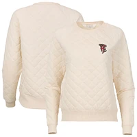 Women's Natural Wisconsin Timber Rattlers Quilted Raglan Pullover Sweatshirt