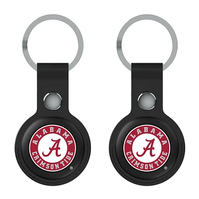 Keyscaper Black Alabama Crimson Tide Two-Pack AirTag Holders