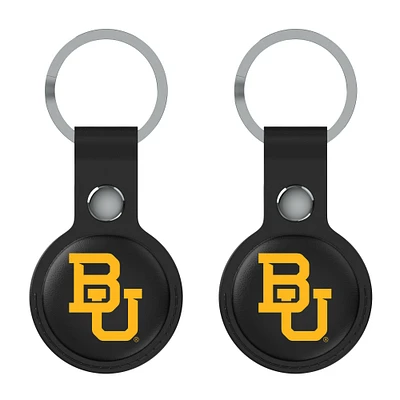Keyscaper Black Baylor Bears  Two-Pack AirTag Holders
