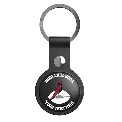 Keyscaper Black Chicago Cardinals Personalized AirTag Holder