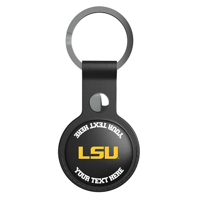 Keyscaper Black LSU Tigers Personalized AirTag Holder