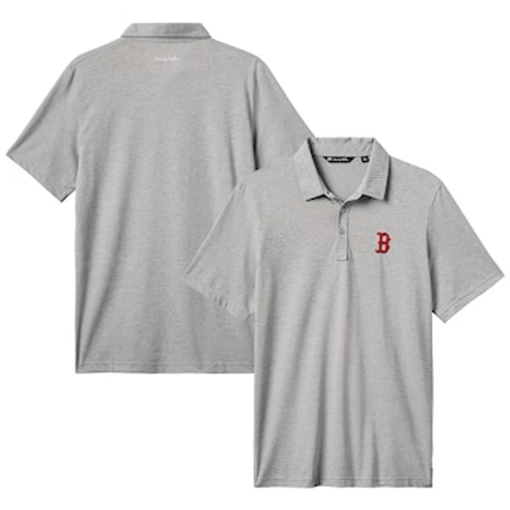 Men's TravisMathew Gray Boston Red Sox The Zinna Polo