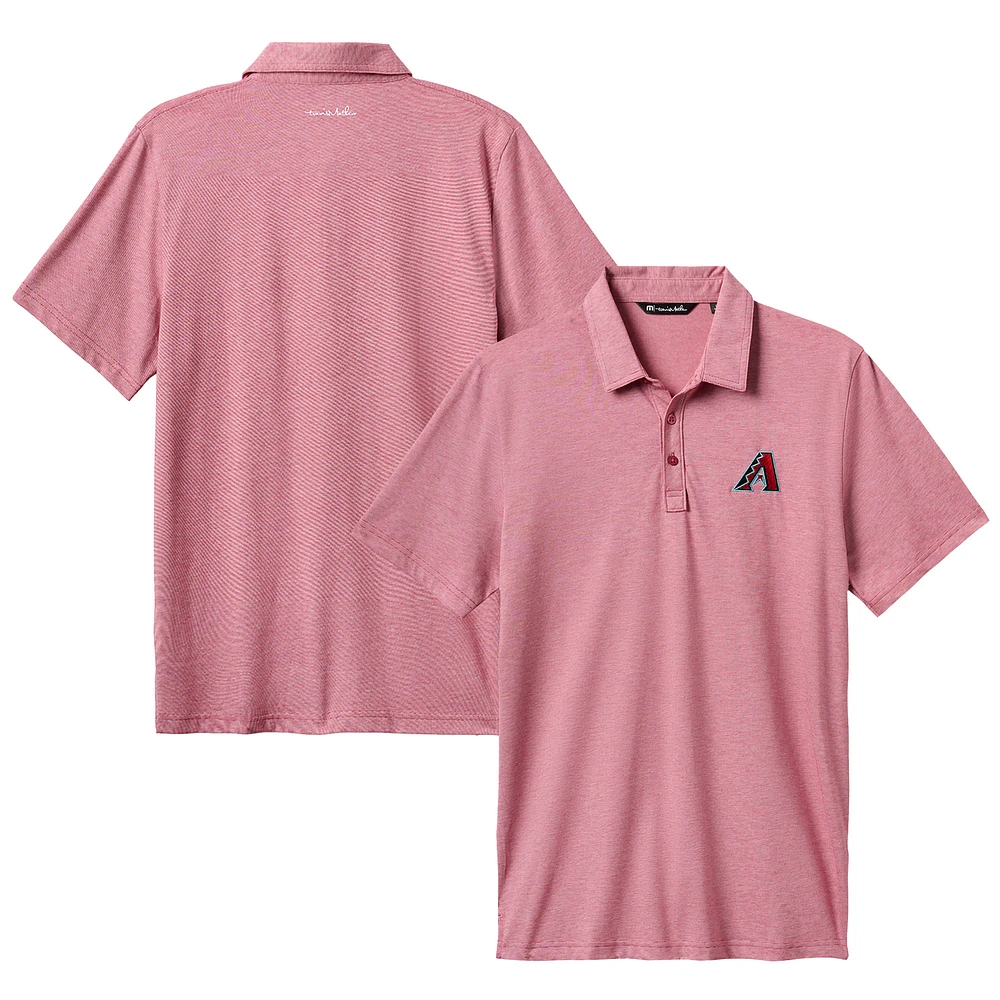 Men's TravisMathew Red Arizona Diamondbacks The Zinna Polo