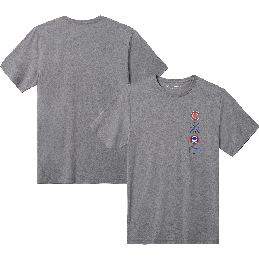 Men's TravisMathew Gray Chicago Cubs Sunset Slam T-Shirt