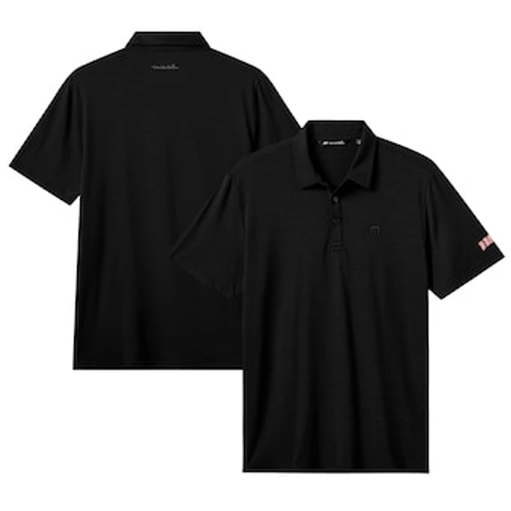 Men's TravisMathew Black Arizona Diamondbacks The Heater Polo