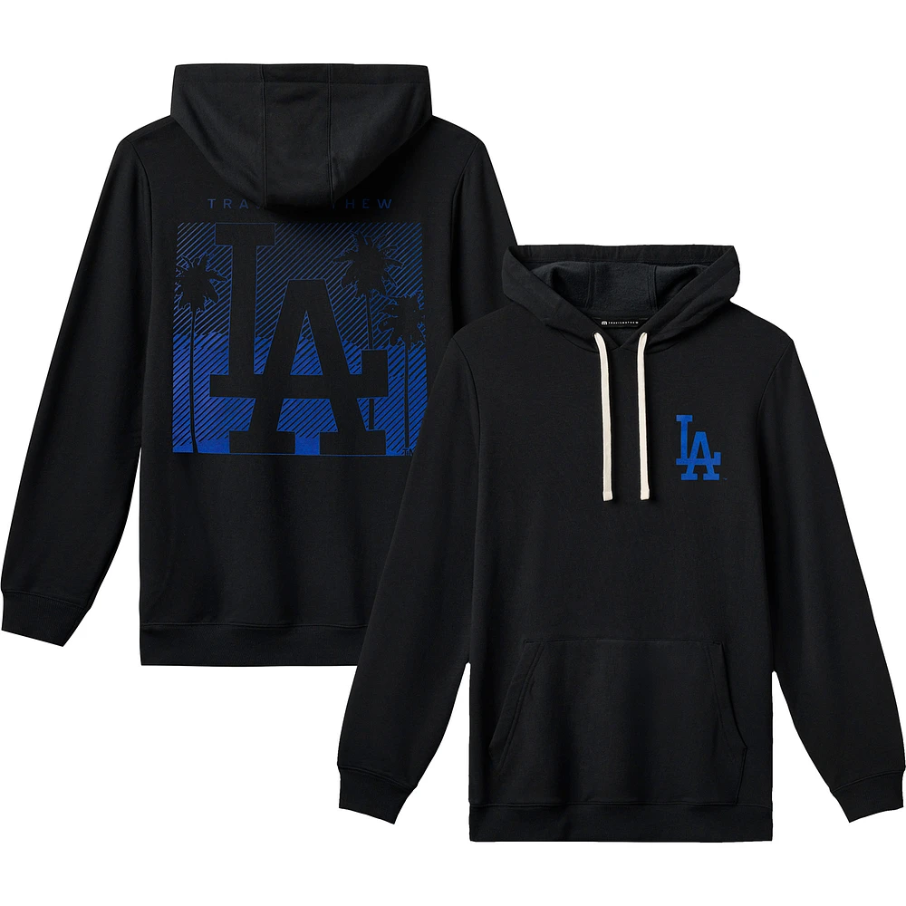 Men's TravisMathew Black Los Angeles Dodgers Cloud Pullover Hoodie