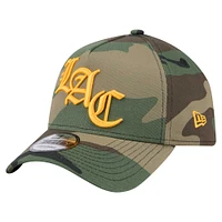 Men's New Era Camo Los Angeles Chargers Mystic Camo A-Frame 9FORTY Adjustable Hat