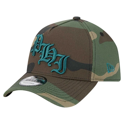 Men's New Era Camo Philadelphia Eagles Mystic Camo A-Frame 9FORTY Adjustable Hat