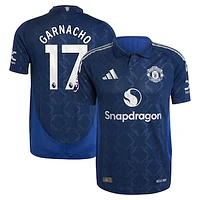 Men's adidas Alejandro Garnacho Navy Manchester United 2024/25 Away Authentic Player Jersey