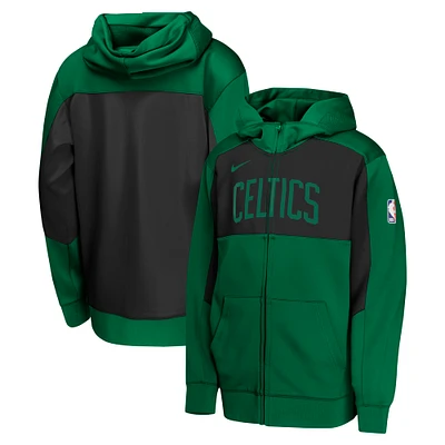 Youth Nike Kelly Green/Black Boston Celtics Authentic On-Court Showtime Performance Full-Zip Hoodie