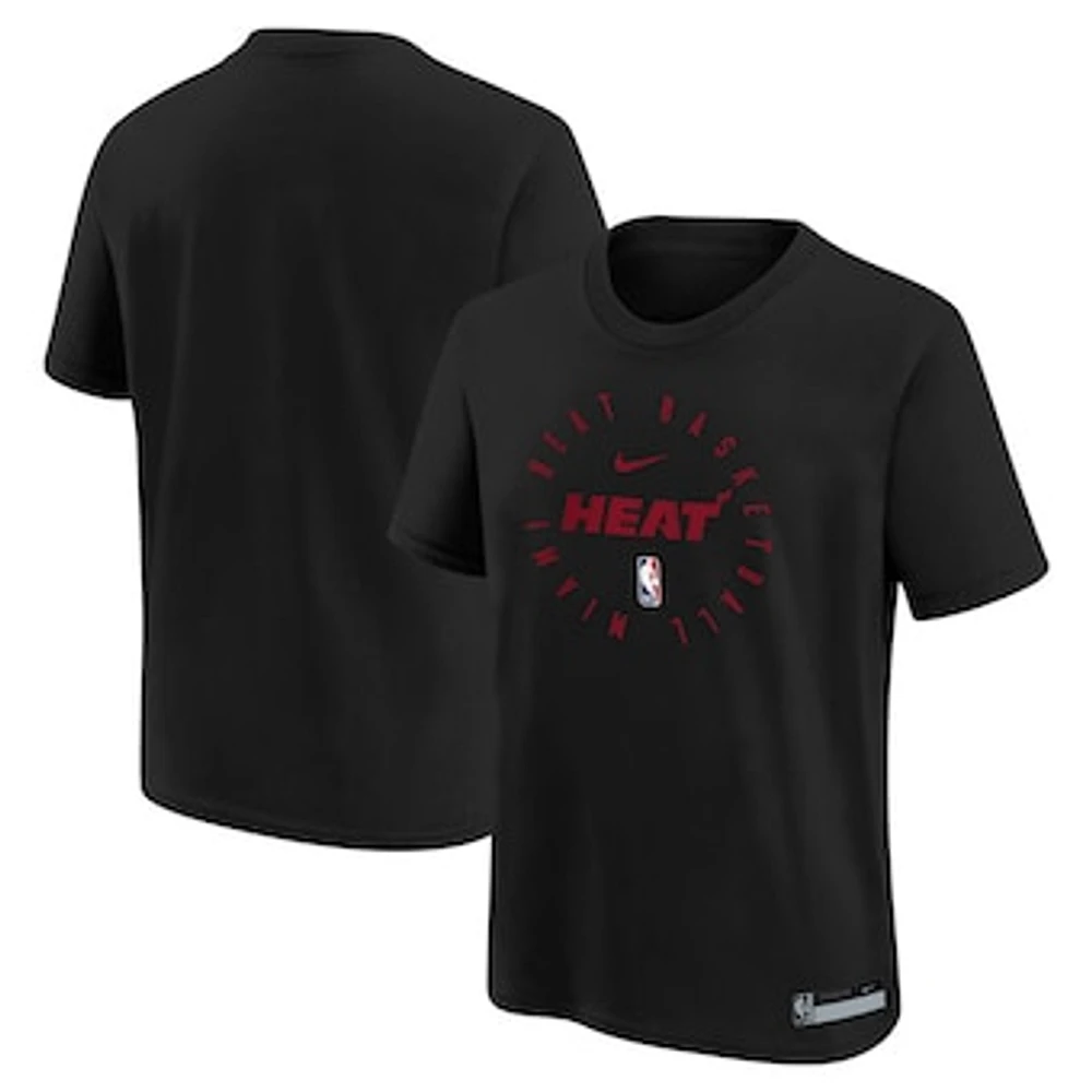 Youth Nike Black Miami Heat Practice Legend T-Shirt