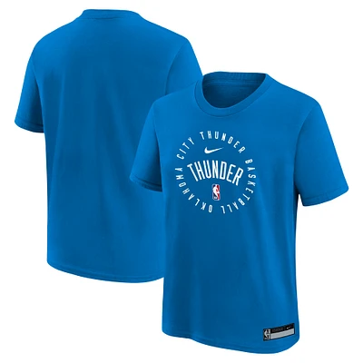 Youth Nike Blue Oklahoma City Thunder Practice Legend T-Shirt