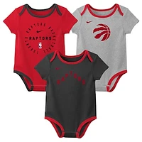 Infant Nike Toronto Raptors Three-Pack Bodysuit Set