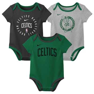 Infant Nike Boston Celtics Three-Pack Bodysuit Set