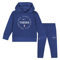 Toddler Nike Royal Philadelphia 76ers Practice Club Pullover Hoodie and Sweatpants Set