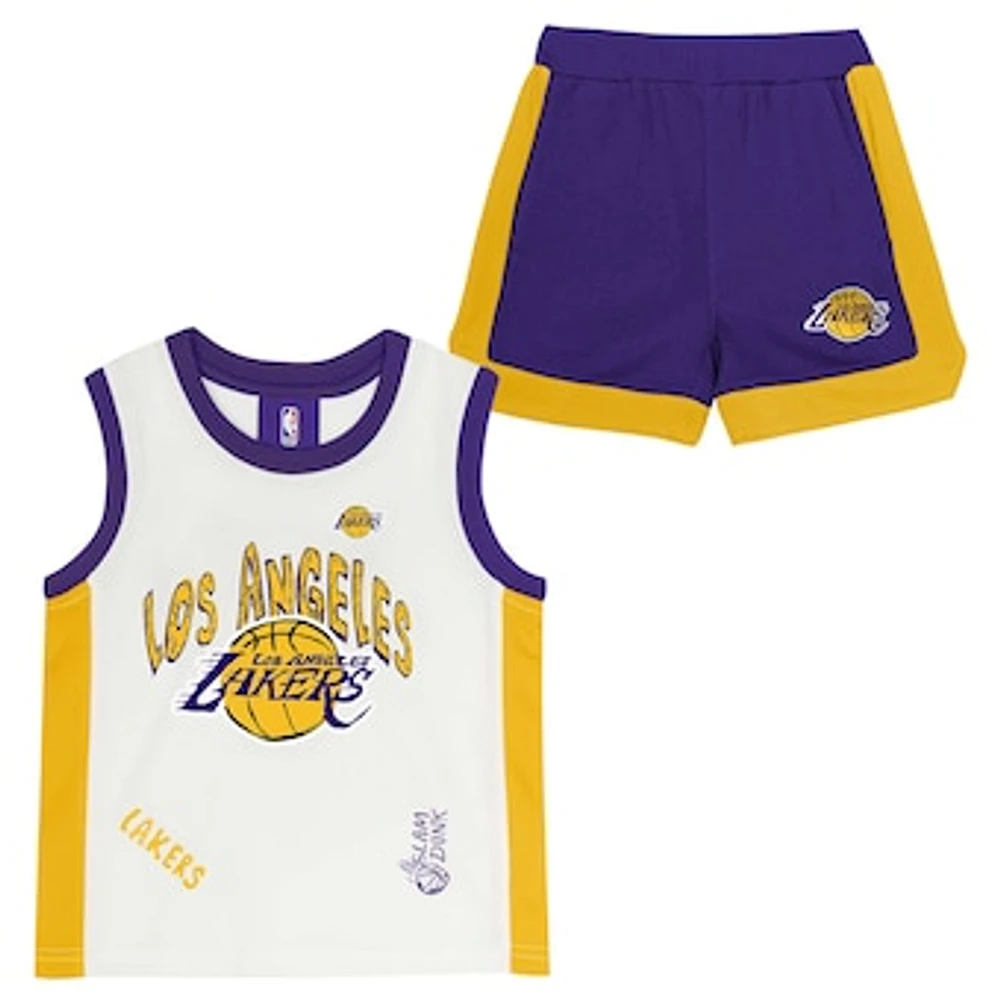 Preschool Los Angeles Lakers Mesh Tank Top and Shorts Set