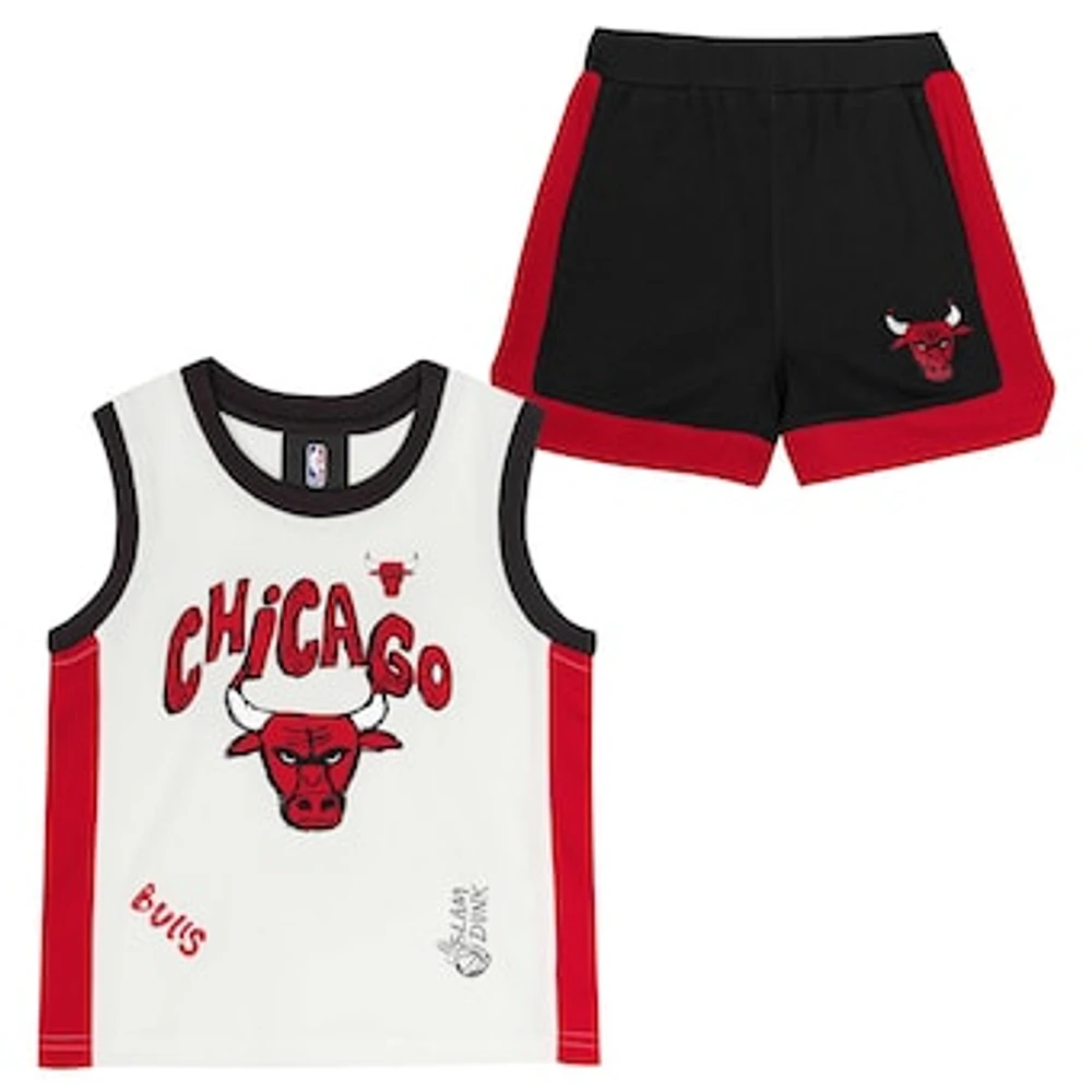 Preschool Chicago Bulls Mesh Tank Top and Shorts Set