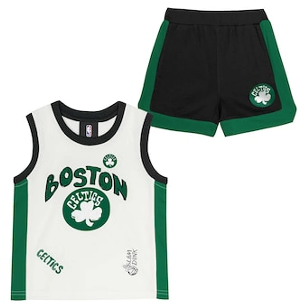 Preschool Boston Celtics Mesh Tank Top and Shorts Set