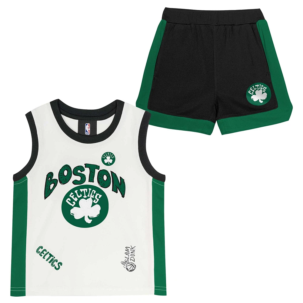 Preschool Boston Celtics Mesh Tank Top and Shorts Set