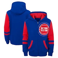 Preschool Blue Detroit Pistons Straight To The League Full-Zip Hoodie