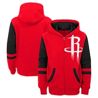 Preschool Red Houston Rockets Straight To The League Full-Zip Hoodie