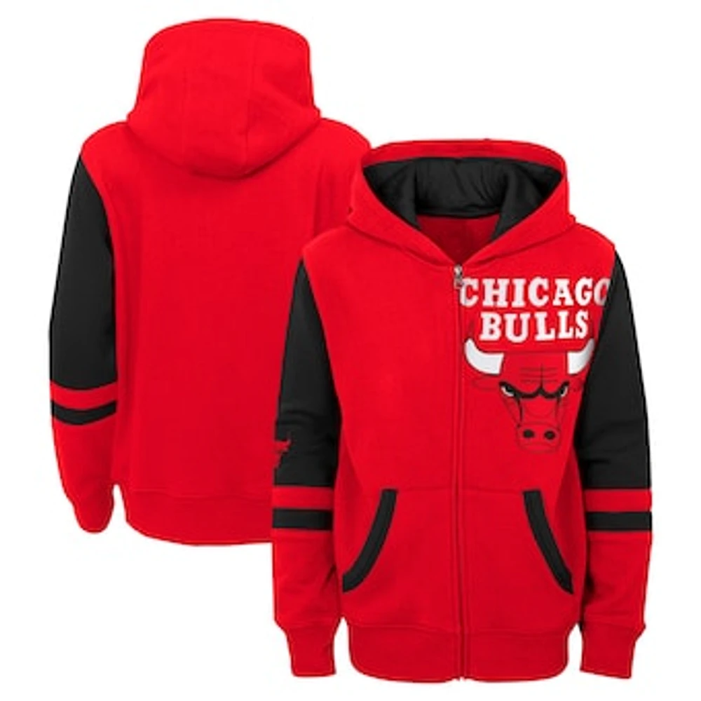 Preschool Red Chicago Bulls Straight To The League Full-Zip Hoodie