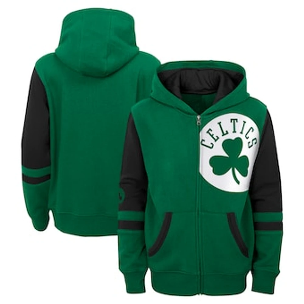 Preschool Green Boston Celtics Straight To The League Full-Zip Hoodie