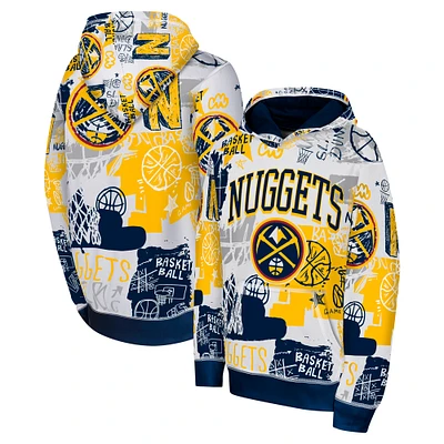 Youth  Navy Denver Nuggets Wild Style Pullover Hoodie