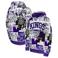 Youth  Purple Sacramento Kings Wild Style Pullover Hoodie