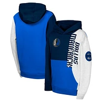 Youth  Navy Dallas Mavericks Splash Pullover Hoodie