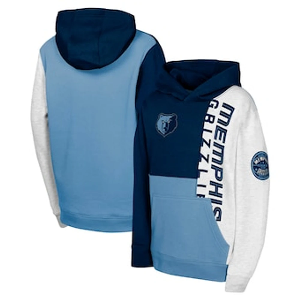 Youth  Navy Memphis Grizzlies Splash Pullover Hoodie