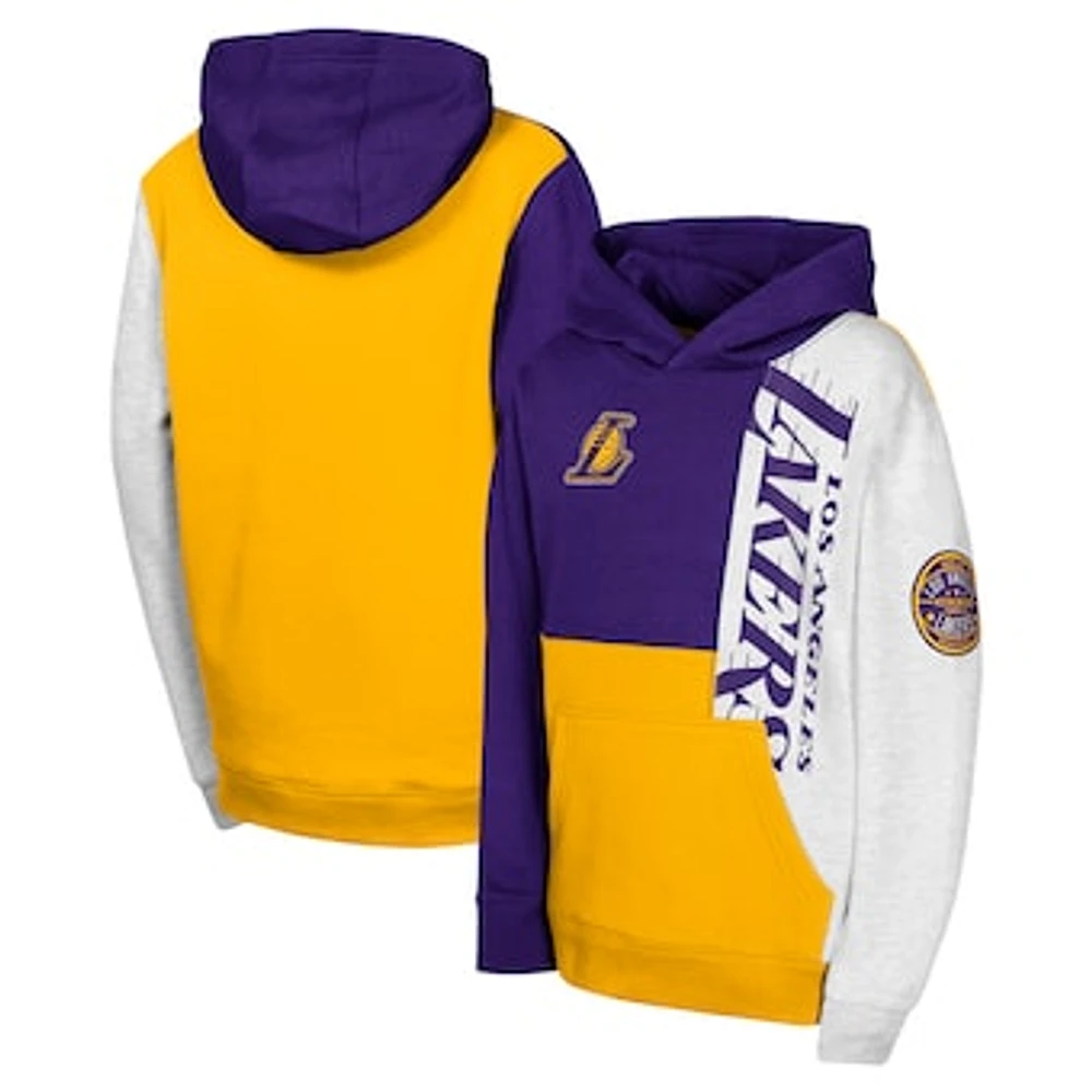 Youth  Purple Los Angeles Lakers Splash Pullover Hoodie