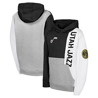 Youth  Black Utah Jazz Splash Pullover Hoodie