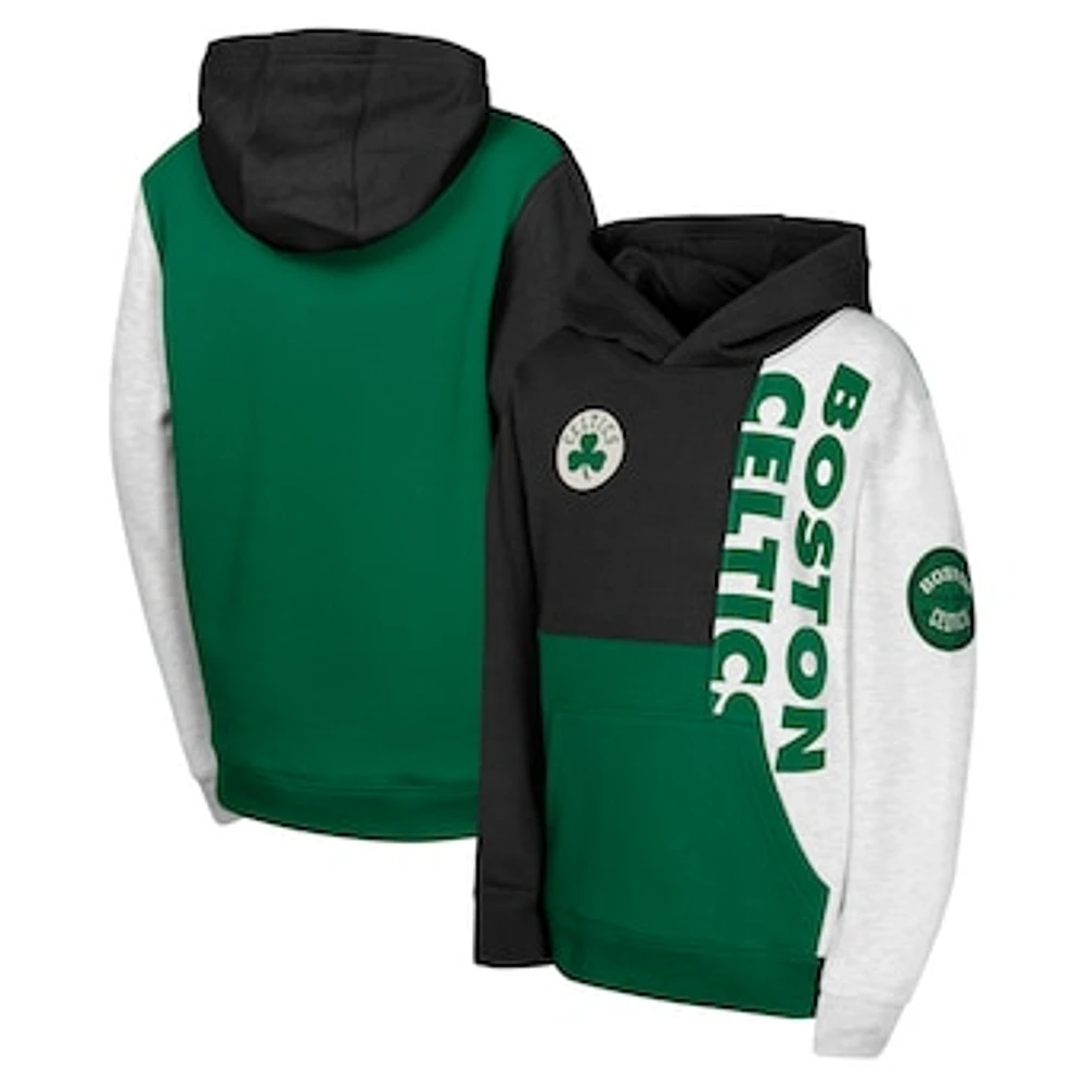 Youth  Black Boston Celtics Splash Pullover Hoodie