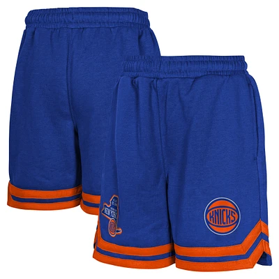 Youth Blue New York Knicks Teardrop Fleece Shorts