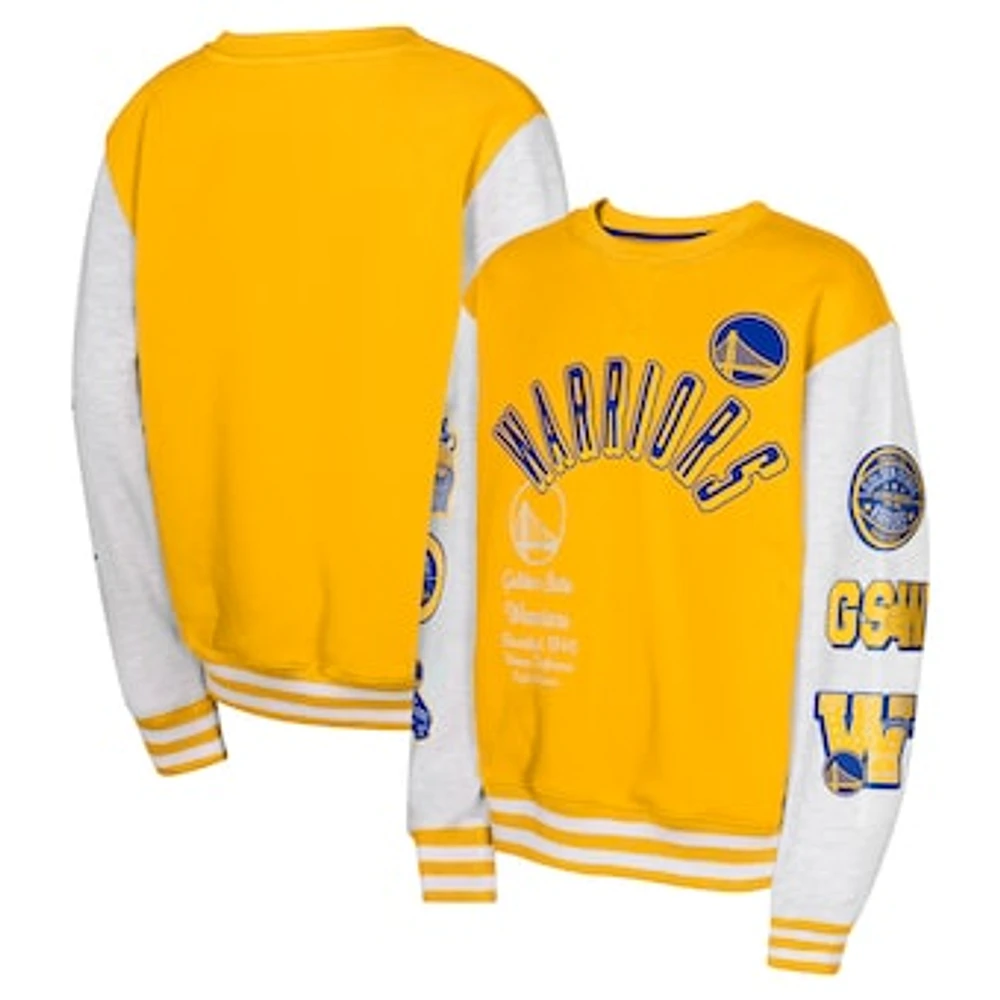 Youth Gold Golden State Warriors Star Treatment Pullover Sweatshirt