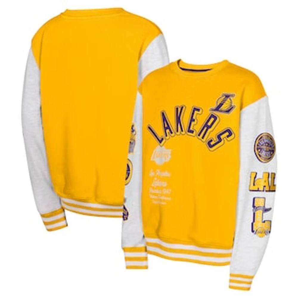 Youth Gold Los Angeles Lakers Star Treatment Pullover Sweatshirt