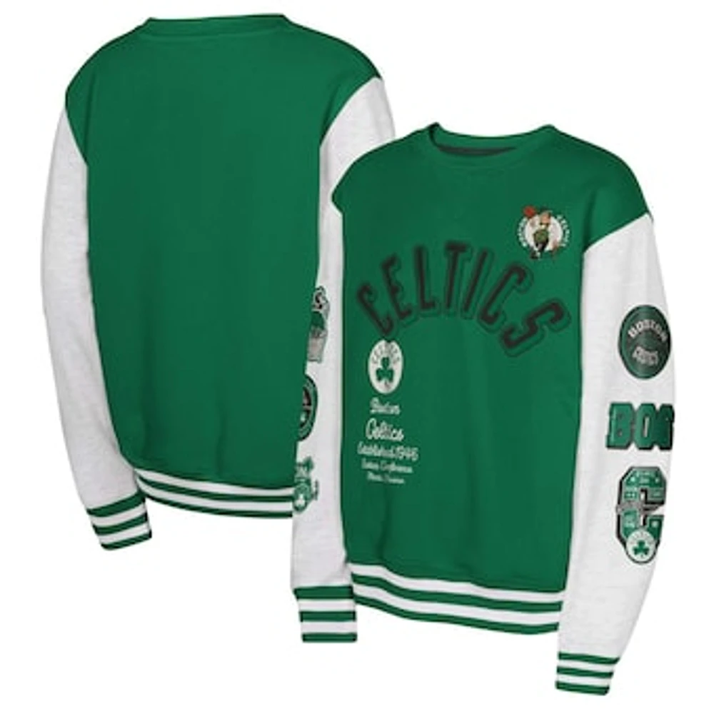 Youth Kelly Green Boston Celtics Star Treatment Pullover Sweatshirt