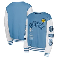 Youth Light Blue Memphis Grizzlies Star Treatment Pullover Sweatshirt