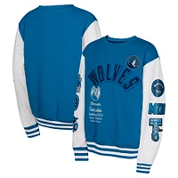 Youth Blue Minnesota Timberwolves Star Treatment Pullover Sweatshirt