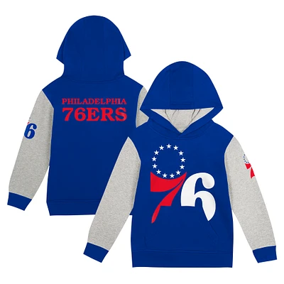 Toddler  Royal Philadelphia 76ers Fair Catch Fleece Pullover Hoodie