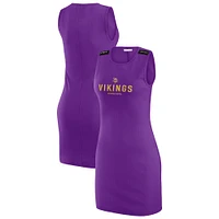 Women's WEAR by Erin Andrews x Gracie Hunt Purple Minnesota Vikings Ribbed Tank Dress