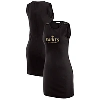 Women's WEAR by Erin Andrews x Gracie Hunt Black New Orleans Saints Ribbed Tank Dress