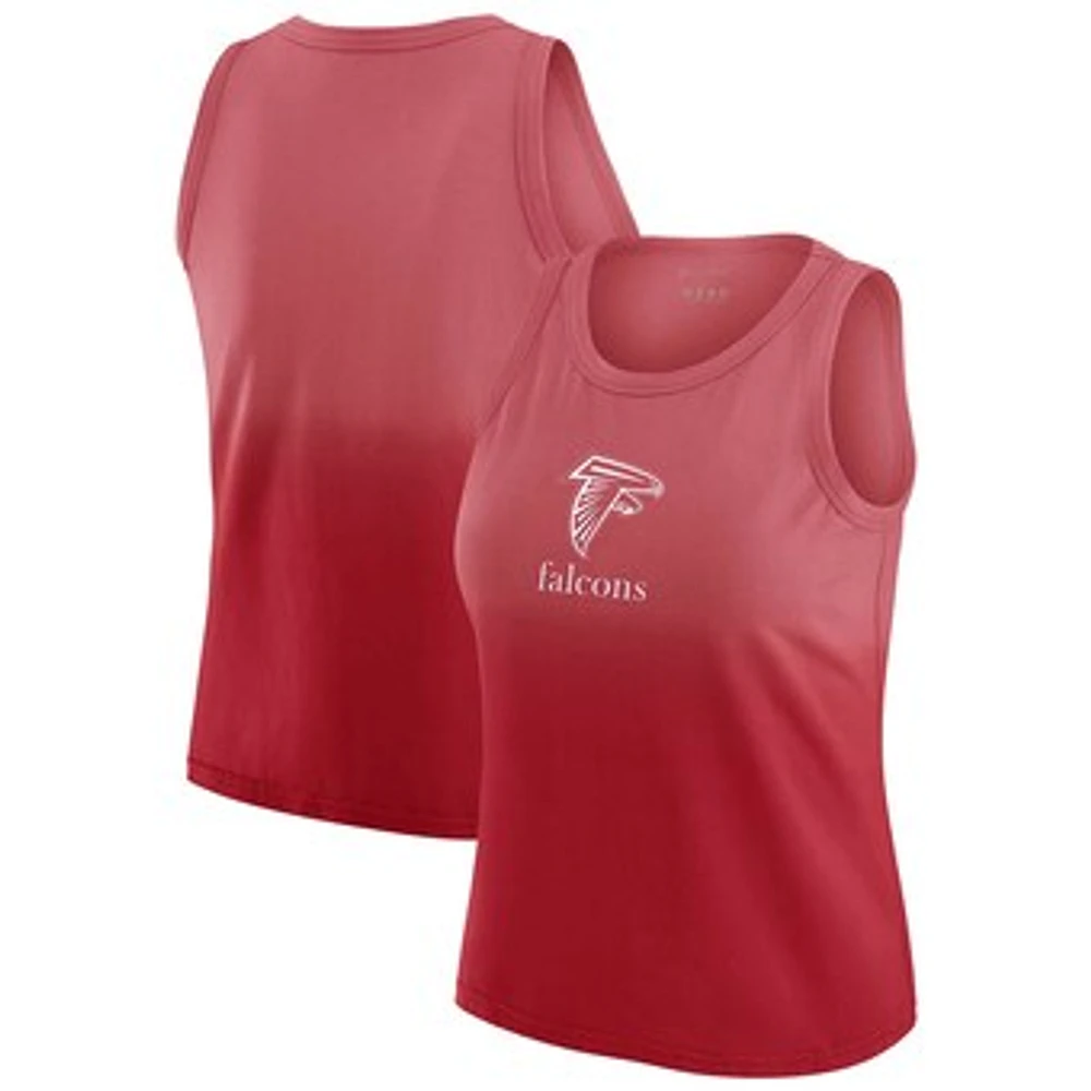 Women's WEAR by Erin Andrews x Gracie Hunt Scarlet Atlanta Falcons Ombre Tank Top