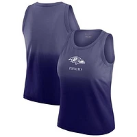 Women's WEAR by Erin Andrews x Gracie Hunt Purple Baltimore Ravens Ombre Tank Top