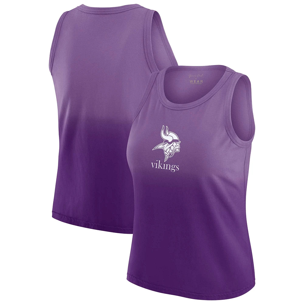 Women's WEAR by Erin Andrews x Gracie Hunt Purple Minnesota Vikings Ombre Tank Top