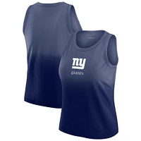 Women's WEAR by Erin Andrews x Gracie Hunt Navy New York Giants Ombre Tank Top